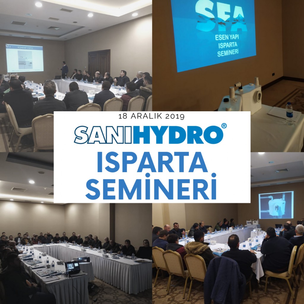 SANIHYDRO Isparta'da tesisat ustalarıyla bir araya geldi